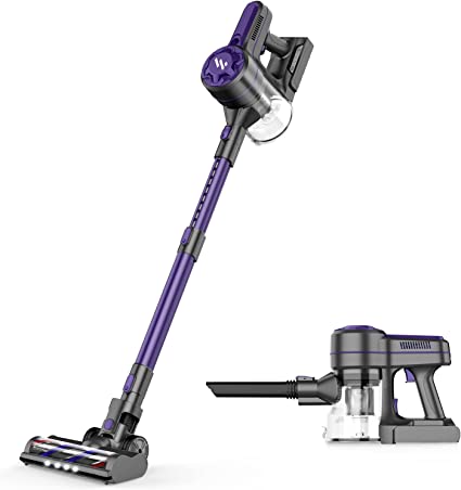 Cordless Vacuum Cleaner, 20,000Pa Powerful Suction Cordless Stick Vacuum with Brushless Motor, 4 in 1 Lightweight Vacuum with 2200 mAh Battery and for Home Hard Floor Carpet Pet Hair