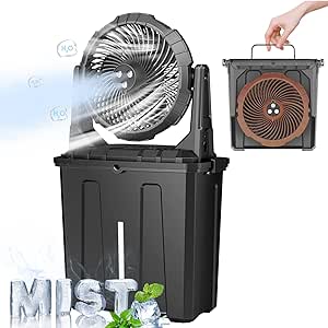 Fakespot 9l Bucket Portable Misting Fan For O. Fake Review