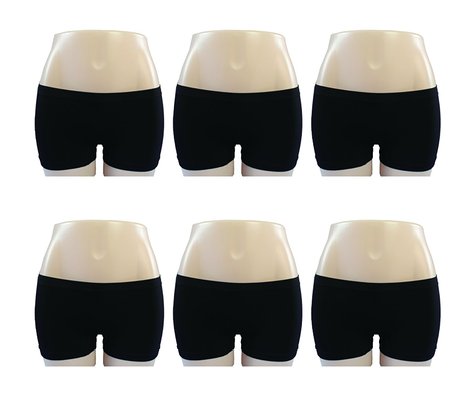 MISSALOE Women's Low-Rise Seamless Stretch Soft Boy shorts Panties (Pack of 6)