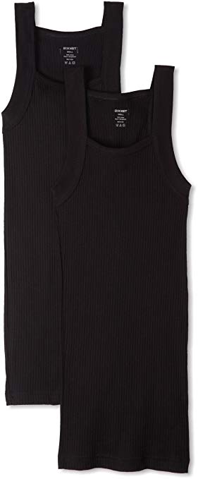 2(X)IST Essential Cotton 2 Pack Square Cut Tank