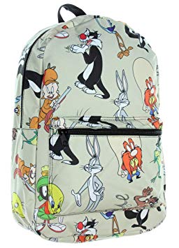 Warner Bros Looney Tunes Character All Over Print Backpack