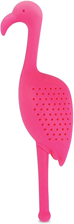 Fred 5218459 TROPIC TEA Flamingo Silicone Tea Infuser, Hot Pink