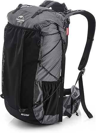 Naturehike Rocher 60/40 5L Sac à dos de randonnée à armature interne pour le camping extérieur et le voyage Sac à dos de randonnée