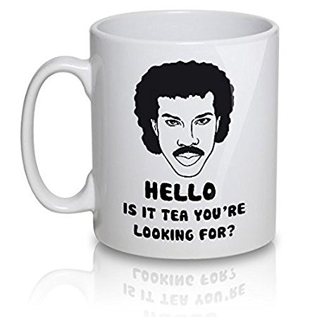 Hello, is it Tea You are Looking for Ceramic Mug, White, 11 Ounce