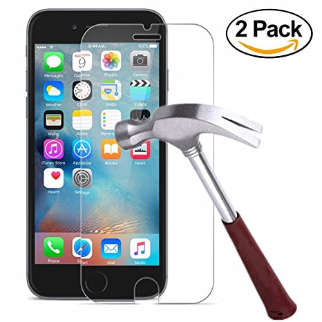 iPhone 6s Plus Screen Protector, YUNSONG [2-PACK] iPhone 6 Plus 6s Plus Tempered Glass Screen Protector Film With 3D Touch for Apple iPhone 6 Plus iPhone 6s Plus Newest Model 5.5 inch