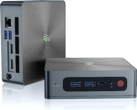 Beelink SEi8 Mini PC 8th Gen Intel i5-8259U(4C/8T Up to 3.8GHz), Mini Desktop Computer 16GB DDR4 500GB M.2 NVMe SSD, WiFi 5, BT5.0, Gigabit Ethernet, 4K Dual HDMI, Auto Power On/WOL for Home/Office