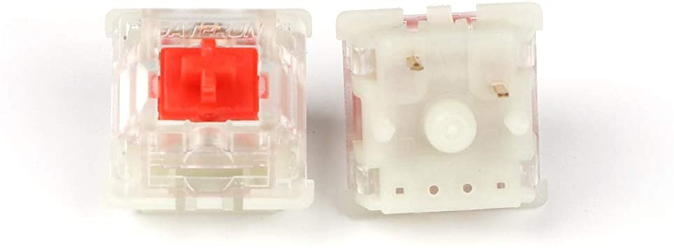 Gateron Silent MX Switch 5 pin Transparent Case Black Red Brown Switches for Mechanical Keyboard Cherry MX Compatible