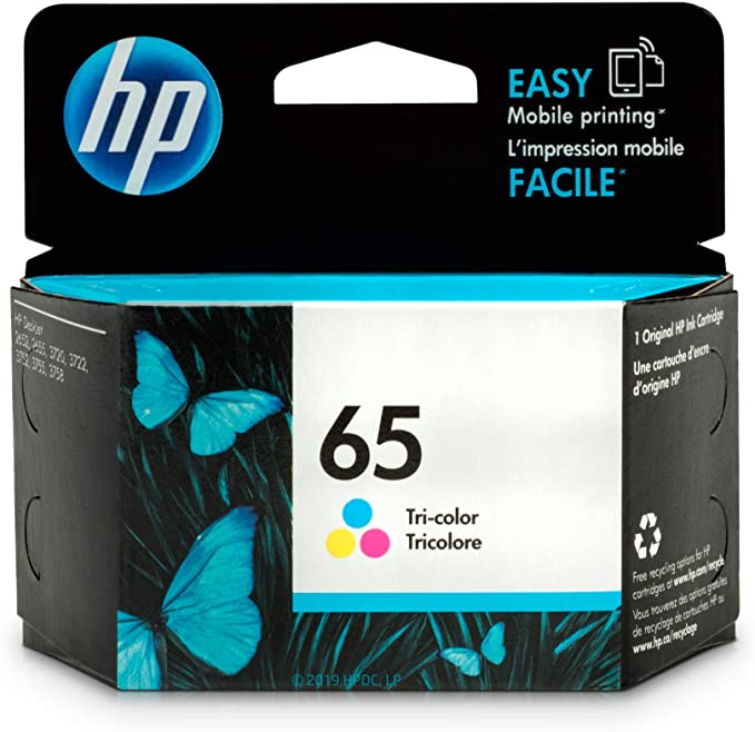 HP 65 Tri-Colour Original Ink Cartridge (N9K01AN)