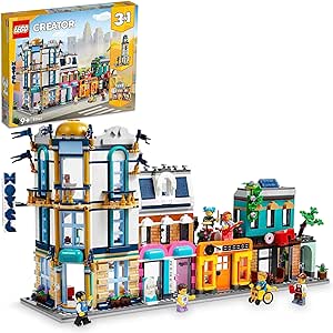 LEGO 31141 Creator 3-in-1 Hauptstraße, Art-déco-Hochhaus oder Einkaufsarkade