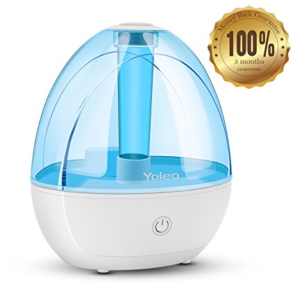 [New Release]Humidifiers- Yoleo Ultrasonic Cool Mist Humidifier for Bedroom with 1.8L Whisper-quiet Automatic Shut-off Night Light 360°Rotatable Mist Outlets,humidifier for bedroom Home, Yoga, Office, Spa, Baby Room-90 Days Money Back Guarantee