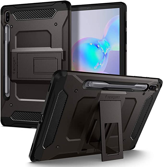 Spigen Tough Armor Pro Designed for Galaxy Tab S6 Case (2019) - Gunmetal