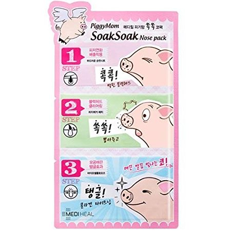 Mediheal PiggyMom SoakSoak Nose-Pack 10P Korean Beauty [Imported]