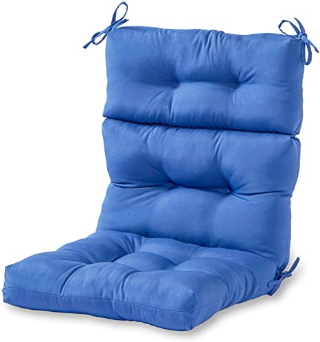 Greendale Home Fashions AZ4809-MARINE Blue 44'' x 22'' Outdoor Seat/Back Chair Cushion