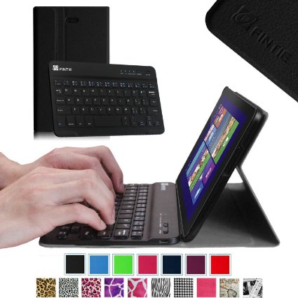 Fintie Blade X1 Dell Venue 8 Pro Windows 81 Keyboard Case - Ultra Slim Shell Stand Cover with Magnetically Detachable Wireless Bluetooth Keyboard for Dell Venue 8 Pro 5000 Series  New Venue 8 Pro 3000 Series 2014 Windows 81 Tablet - Black