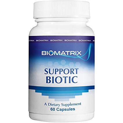 Support Biotic (60 Capsules/20 Billion CFU) - Saccharomyces Boulardi, Lactobacillus Rhamnosus, Plantaram, Paracasei, Bifidobacterium Bifidum. Guaranteed Potency Probiotic for Men, Women and Children