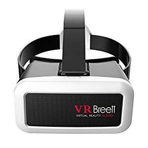 3D VR Glasses, VR Headset, Breett 3D VR Box Virtual Reality Glasses for iPhone 6 6s 6 plus Samsung S6 S7 Edge Note 4.0-6.0 Inch Smart Phones for 3D Movies and Games