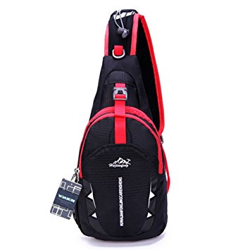 WOM-HOPE® Portable Multi-functional Waterproof Unisex Outdoor Sports Chest Pack Bum Bag Sling Bag Hiking Daypacks Adjustable Strap Shoulder Backpack Cross Body Bag - Hiking,Biking,Running