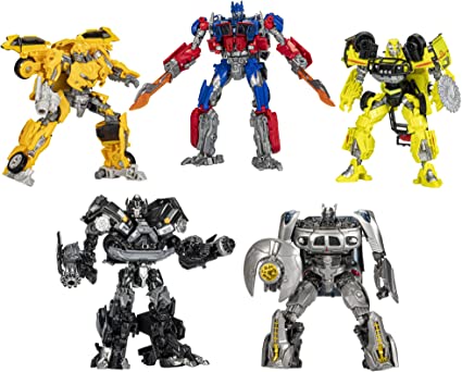 Transformers Toys Studio Series Transformers Movie 1 15th Anniversary Multipack with 5 Action Figures - Ages 8 and Up (Amazon Exclusive)