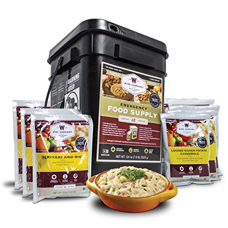 Wise Company 60 Serving Entrée Only Grab and Go Food Kit (13x9x10-Inch, 11-Pounds)