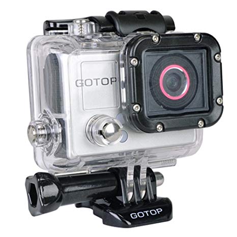 Gotop 1080P Sports Action Waterproof Mountable Camera with 1.5" LCD & mini-HDMI