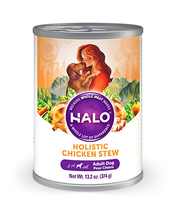 Halo Natural Wet Dog Food, Chicken Recipe, 13.2-Ounce Can (Pack Of 6)