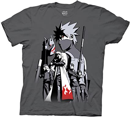 Ripple Junction Naruto Shippuden Adult Unisex Kakashi Story Light Weight 100% Cotton Crew T-Shirt