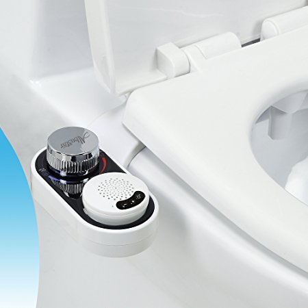 Albustar Music＆Phone Bidet, Detachable Bluetooth Speaker, Non-Electric Mechanical Dual Nozzle, Answer Calls, Play and Switch Songs, Easy to Install.
