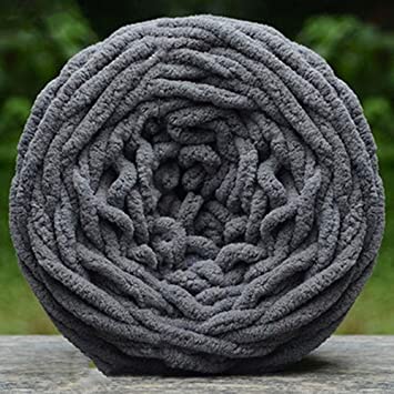 Bluelans® Soft Chunky Yarn Knitting Wool 100g, available in 17 colours (Dark Grey)