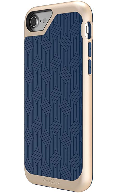 Apple iPhone 8 Case / iPhone 7 Case, ProCase Slim Hybrid Armor Protective Cover Bumper Case for 4.7-Inch iPhone 8 2017 Release and iPhone 7 2016 -Navy Blue