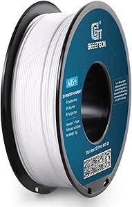 Geeetech ABS  Filament 1.75mm, Strong and Durable 3D Printer Filament, Low Warping Rate, Impact-Resistant, Dimensional Accuracy  /- 0.02mm,1 kg Spool, White