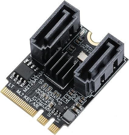 MZHOU M.2(A E Key) to 2 Ports SATA3.0 6G Multiplier Free Driver