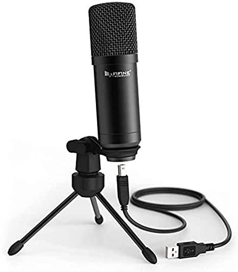 FIFINE K730 USB Condenser Microphone for Windows PC, Laptop, MAC, PS4 with Cardioid Pattern for Voice Recording, Podcast, Video Conference, YouTube Videos