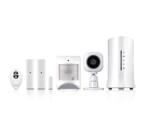 Home8 Security Starter Kit - Wireless Home Security Alarm System with 720p HD Camera and Indoor Siren