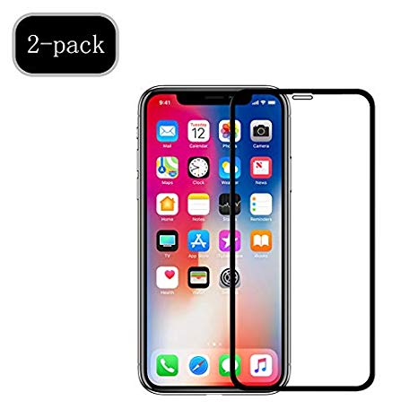 Screen Protector Compatible for iPhone XR(6.1inch),2-Pack,0.33mm Tempered Glass,Anti-Scratch,Support 3D Touch