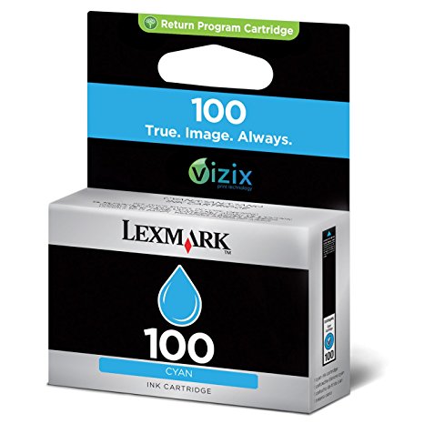 Lexmark standard yield 100 Cyan ink cartridge