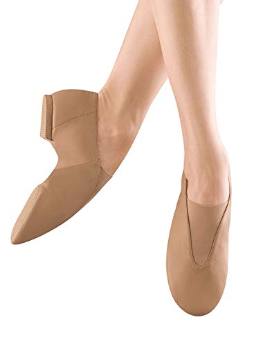 Bloch Dance Women's Super Jazz Leather and Elastic Slip On Jazz Shoe