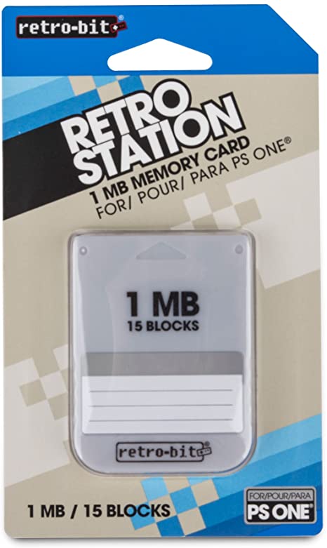 Retro-Bit PS1 - Memory Card - 1MB - PlayStation