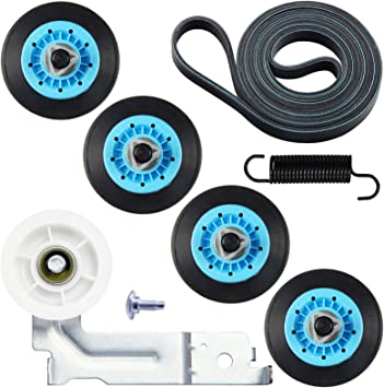 Upgraded Dryer Repair Kit for samsung Drum Roller DC97-16782A, Dryer Belt 6602-001655, Idler Pulley DC93-00634A, Replacement AP4373659 AP5325135 PS4221885 PS4133825