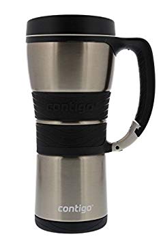 Contigo Extreme Stainless Steel Travel Mug with Handle (Vacuum Insulated) 16 Ounce Silver