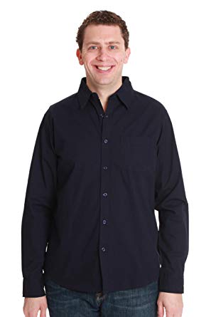 Whiskey & Oak Slim Fit Solid Casual Button Down Shirt for Men 100% Cotton