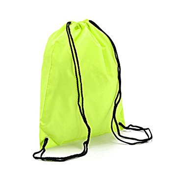 BINGONE Drawstring Backpack Nylon Folding Bag for PE School Home Travel Sport Storage