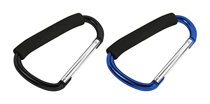 SE 1297A-12-2 6-3/8" x 3-3/4" Jumbo Aluminum Carabiner (2 PC.)