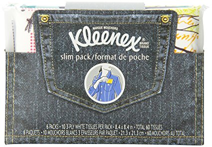 Kleenex Everyday Tissues Wallet - 6 10-count packs