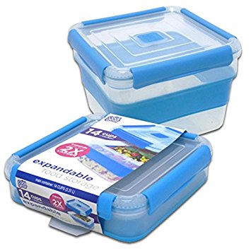 Cool Gear 14 CUP Expandable Food Storage Blue (Plastic, 14 Cups)