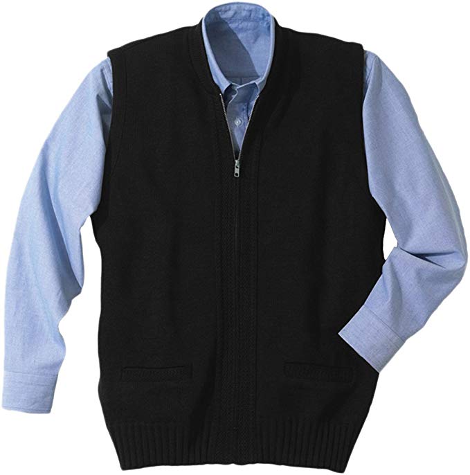 Ed Garments Men's Heavy Weight Two Pocket Zipper Vest