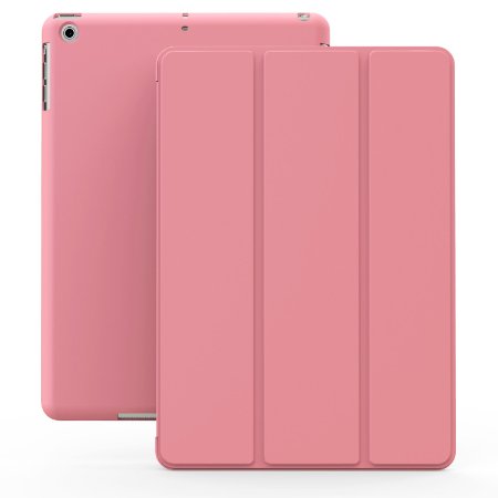 iPad Air Case - KHOMO DUAL Super Slim Pink Cover with Rubberized back and Smart Feature (Built-in magnet for sleep / wake feature) For Apple iPad Air 1 Tablet