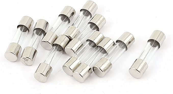 uxcell 10 Pcs 250V 3A 3Amp Slow Blow Glass Fuses Tubes 5mm x 20mm