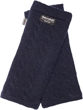 EEM Ladies knit wrist warmers DIANA with Thinsulate thermal Insulation