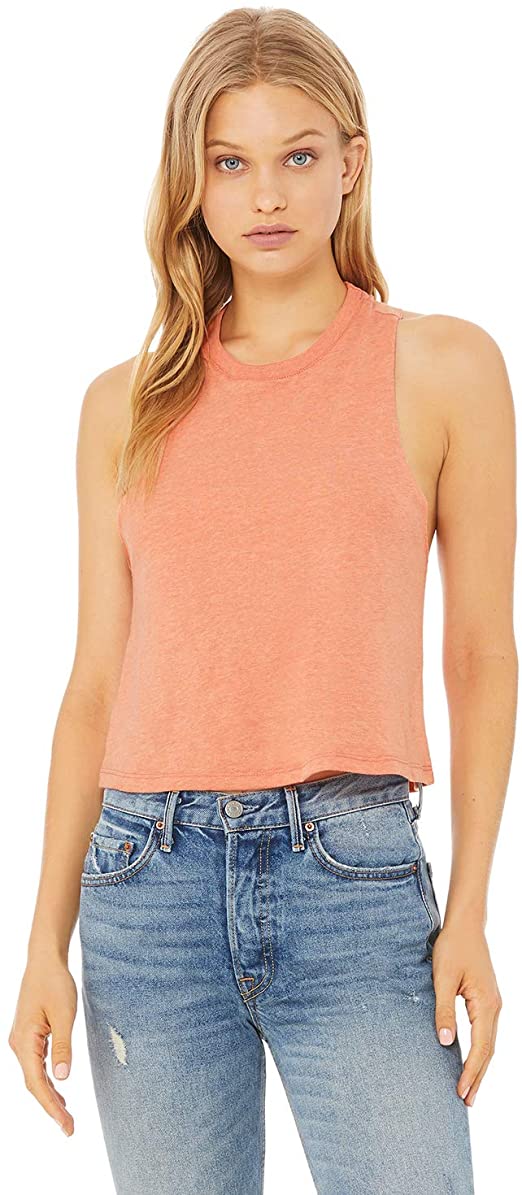 Bella Canvas 6682 Women's Racerback Cropped Tank