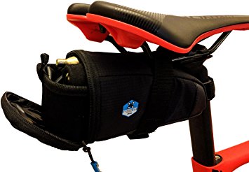 Bike Saddle Bag | GRIPSACK by Freedom Bike | Secure Three Point Strap Attachment | Pull Out Drawer for Quick Easy Access